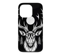 Majestic Deer Moonlit Forest Gothic Wildlife Art Case for iPhone 13 Pro