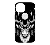 Majestic Deer Moonlit Forest Gothic Wildlife Art Case for iPhone 14