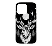 Majestic Deer Moonlit Forest Gothic Wildlife Art Case for iPhone 14 Pro Max