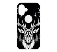 Majestic Deer Moonlit Forest Gothic Wildlife Art Case for iPhone 16