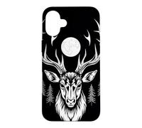 Majestic Deer Moonlit Forest Gothic Wildlife Art Case for iPhone 16 Plus