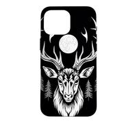 Majestic Deer Moonlit Forest Gothic Wildlife Art Case for iPhone 16 Pro Max