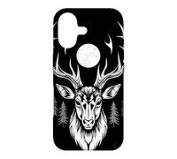 Majestic Deer Moonlit Forest Gothic Wildlife Art Case for iPhone 17