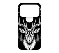 Majestic Deer Moonlit Forest Gothic Wildlife Art Case for iPhone 17 Pro