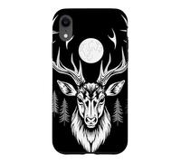 Majestic Deer Moonlit Forest Gothic Wildlife Art Case for iPhone XR