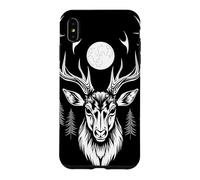 Majestic Deer Moonlit Forest Gothic Wildlife Art Case for iPhone XS Max