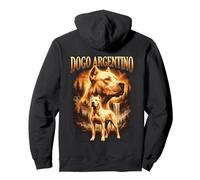 Majestic Dogo Argentino Wild Moon Night Nature Graphic Pullover Hoodie