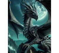 Majestic Dragon Composition Notebook - 7.5 x 9.25 Inches, 100 Pages, College Ruled: Fantasy Dragon Journal for Writers, Students, and Dragon Lovers