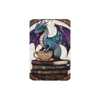 Majestic Dragon On Vintage Books Car Air Fresheners 4 Pcs Hanging Scented Cards Fragrance Scented Cards For Car Aromatherapy Tablets