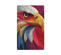 Majestic Eagle Abstract Art Single Toggle Blank Wall Plate Light Switch Cover Decorative 1 Gang for Kitchen Room Bathroom Size 11.4x7cm