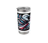 Majestic Eagle American Pride Design Stainless Steel Insulated Tumbler