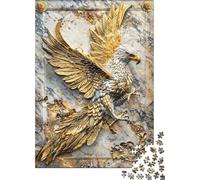Majestic Eagle Elegance 1000 Piece Jigsaw Puzzle, 52x38cm/1000pcs, for Adults, Fresh Winter Hobby, Screen-Free Leisure And A Calmer Routine