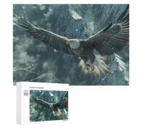 Majestic Eagle in Flight: Gift for Winter Evenings, 300 PCS Displayable Picture Puzzle - for A Rewarding Weekend Challenge