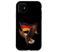 Majestic Eagle Soaring With The German National Flag Case for iPhone 11
