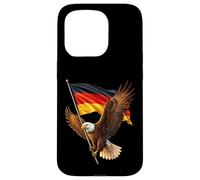 Majestic Eagle Soaring With The German National Flag Case for iPhone 15 Pro