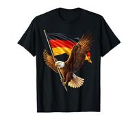 Majestic Eagle Soaring with The German National Flag T-Shirt