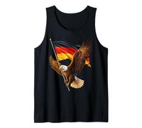 Majestic Eagle Soaring with The German National Flag Tank Top