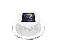 Majestic Eagle Under the Moonlight Sky Nature Scene PopSockets PopGrip for MagSafe
