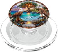 Majestic Eagles Life Tree Ocean Sunset Fantasy Nature PopSockets PopGrip for MagSafe