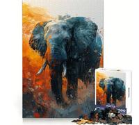 Majestic Elephant Gaze Jigsaw Puzzle 1000 Piece Calm Game Serene Game Joyful Challenge (38x26cm)