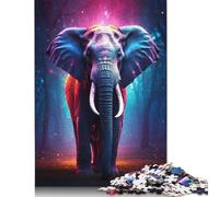 Majestic Elephant Puzzles 1000 Piece Jigsaws for Adults Learning Educational Toys Family Games Festival Birthday Gifts 1000pcs (75x50cm)