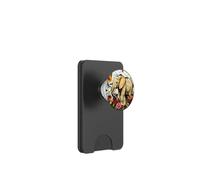 Majestic Elephant Surrounded By Flowers Artwork PopSockets PopWallet for MagSafe