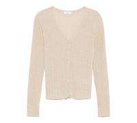Majestic Filatures ribbed cardigan - Gold 1-2