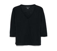 Majestic Filatures slub-texture T-shirt - Blue 1-2
