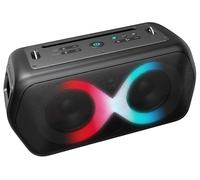 Majestic FIRE 39 - Wireless Audio 5.3 Speaker, Multicolor LED Lights 13 Effects, USB/Micro SD/AUX/Mic/Guitar, TWS, IPX4, Rechargeable Battery, Carrying Strap