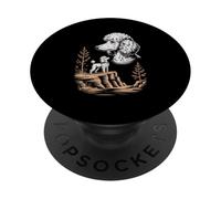 Majestic German Shepherd Moon Wilderness PopSockets Adhesive PopGrip