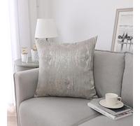 Majestic Giftware 3 Pack Jacquard Decorative Throw Pillow Cover (PC1222L-3PK) | Tan/Silver Soft & Washable Cushion Covers with Zipper for Sofa, Bedroom (22"x22") Inserts Not Included