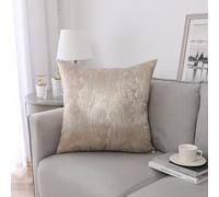 Majestic Giftware 3 Pack Jacquard Decorative Throw Pillow Cover (PC1234L-3PK) | Gold Swirl Soft & Washable Cushion Covers with Zipper for Sofa, Bedroom (22"x22") Inserts Not Included