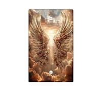 Majestic Golden Angel Wings Light Switch Cover Plates/Outlet Covers, Heavenly Design for Wall Decor, Thermoplastic Wall Plates, Standard Size Blank Cover Plate