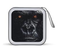 Majestic Gorilla CD Case Holder Portable 40 Capacity DVD Wallet Storage Organizer for Car Travel