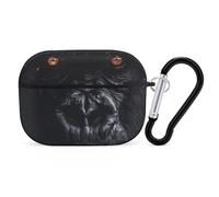 Majestic Gorilla Headphone Case Compatible with AirPods Pro PC Shell Carrying Case with Keychain Black-style