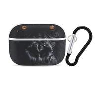 Majestic Gorilla Headphone Case Compatible with AirPods Pro PC Shell Carrying Case with Keychain White-style