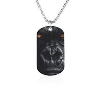 Majestic Gorilla Titanium-Steel Necklace Adjustable Pendant Jewelry for Women Men Gifts