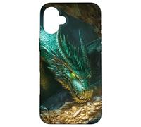 Majestic Green Hoard Dragon Guardian Case for iPhone 16 Plus