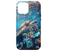 Majestic Green Sea Turtle Gliding Over Vibrant Coral Reef Case for iPhone 12 Pro Max