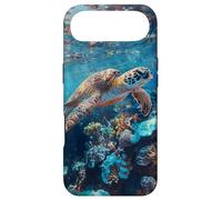 Majestic Green Sea Turtle Gliding Over Vibrant Coral Reef Case for iPhone Air