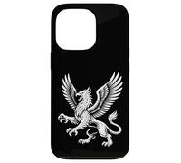Majestic Griffin with Wings Fierce Mythic Beast Line Art Case for iPhone 13 Pro
