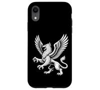 Majestic Griffin with Wings Fierce Mythic Beast Line Art Case for iPhone XR