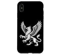 Majestic Griffin with Wings Fierce Mythic Beast Line Art Case for iPhone XS Max
