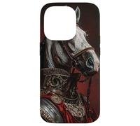 Majestic Guard Hyperrealist Roman Warrior Horse Design Case for iPhone 14 Pro