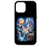 Majestic Horse Galaxy Moon Waterfall Space Case for iPhone 12 Pro Max