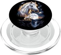 Majestic Horse Galaxy Moon Waterfall Space PopSockets PopGrip for MagSafe