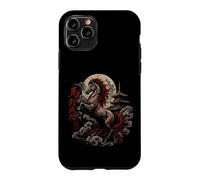 Majestic Horse Rising with Moon and Pagoda Case for iPhone 11 Pro