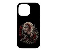 Majestic Horse Rising with Moon and Pagoda Case for iPhone 14 Pro Max