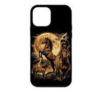 Majestic Horses Full Moon Lightning Equestrian Theme Art Case for iPhone 12 mini