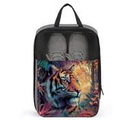 Majestic Jungle Tiger Shoe Bag for Travel Daily Use Anti-dust Storage Carrier Golf Shoe Pouch